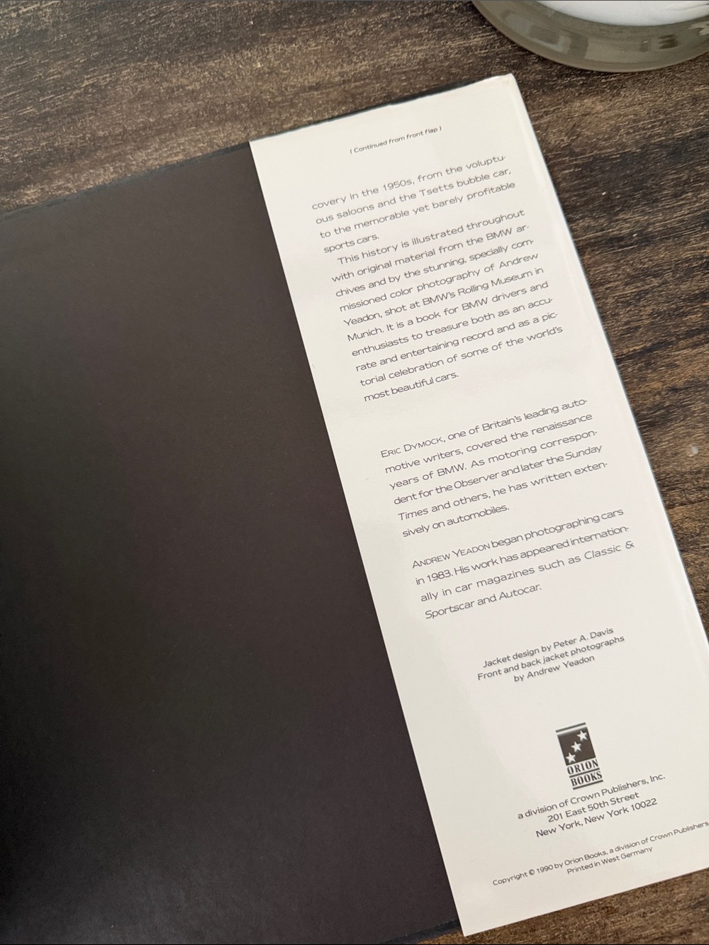 A BMW Celebration hard cover Coffee Table Book - by Eric Dymock - Picture 5 of 7